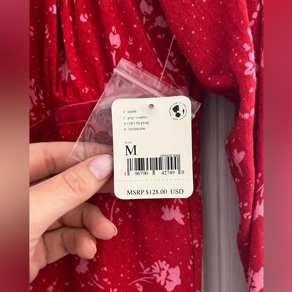 Free People NWT Floral Mini Dress - Picture 3 of 6